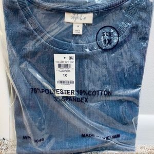 Style and Co brand new volume sleeve top